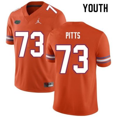 Youth Florida Gators #73 Mark Pitts NCAA Nike Orange Authentic Stitched College Football Jersey LMC1662ZZ